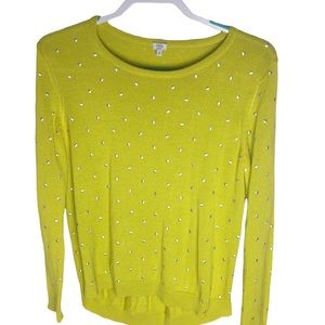 Bela NYC Green Dotted Sweater Women’s Size 4